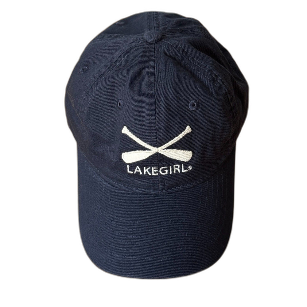 NWOT Lakegirl Navy Blue Adjustable Baseball Hat Embroidered Women's Cap